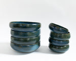 Blue shallow bowl