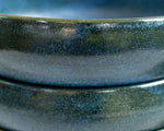 Blue shallow bowl