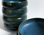 Blue shallow bowl